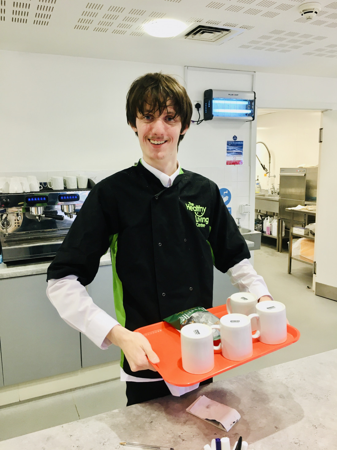 Lee's work experience at the Healthy Living Centre Community Café